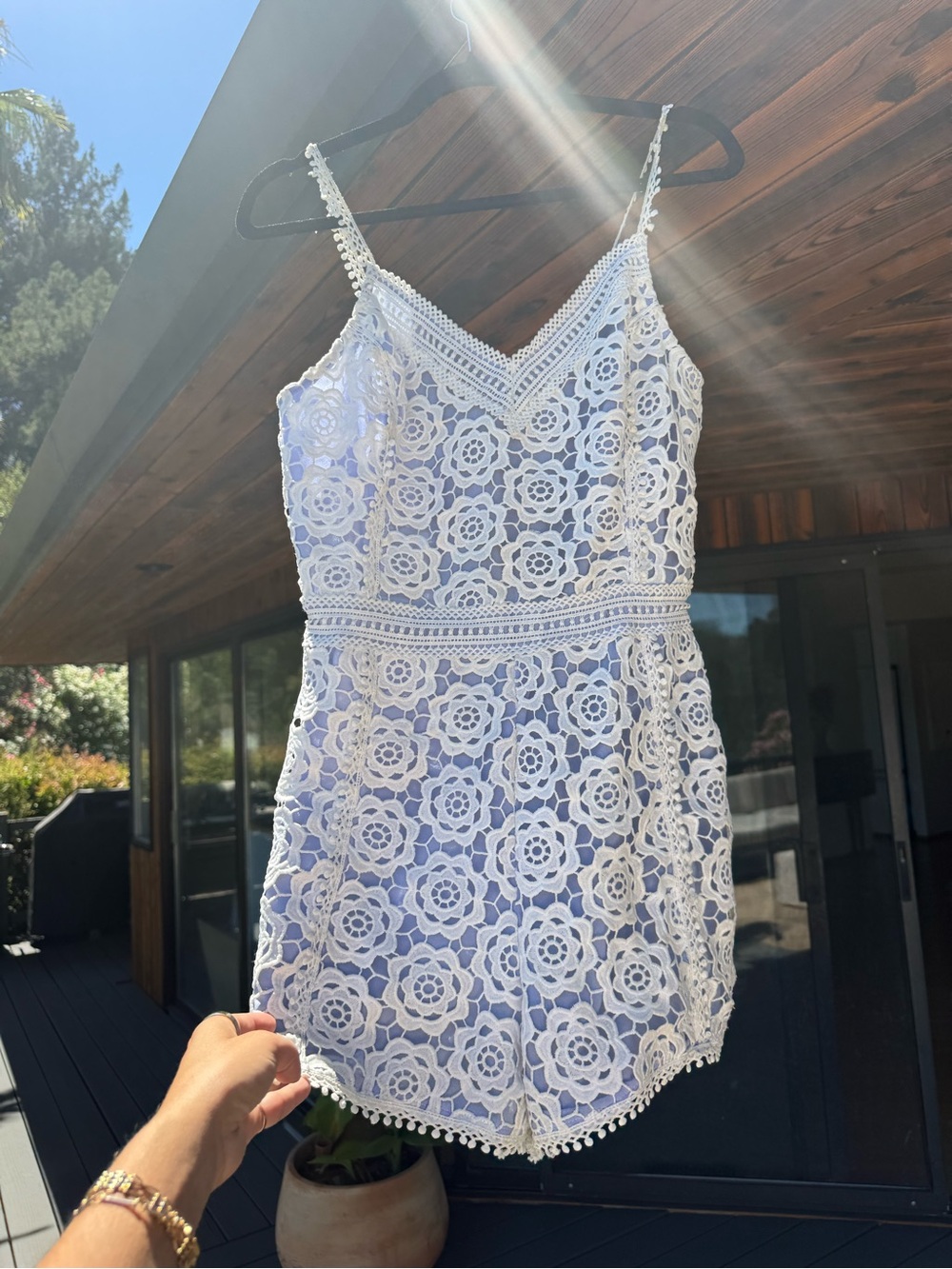Endless Rose White Crochet Lace Mini Dress